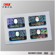 Permanent adhesive custom letters holographic stickers